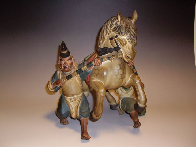 【売約済】色絵備前 神馬